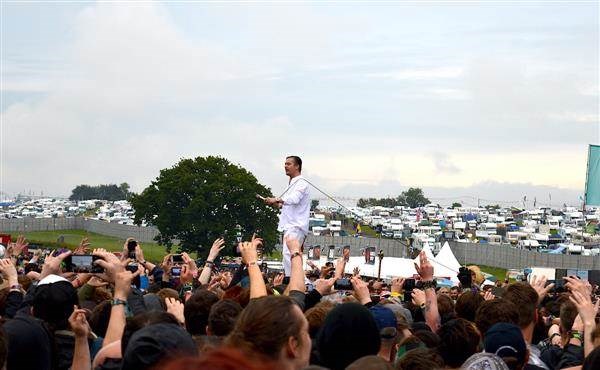Faith No More's Mike Patton getting closer to his audience.