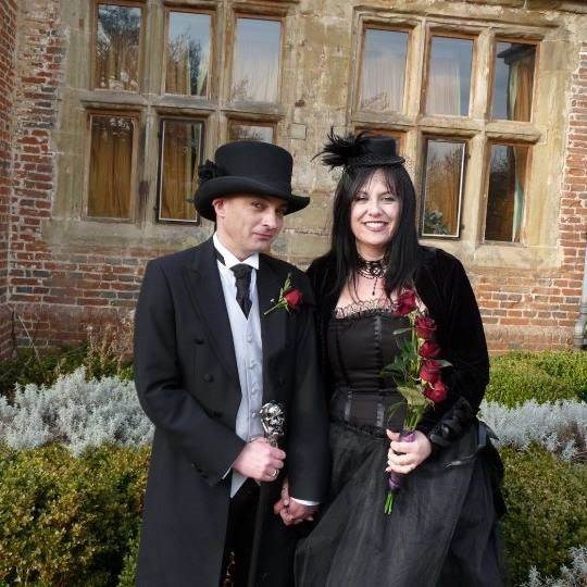 Rob and Ellie Farrell on their wedding day.