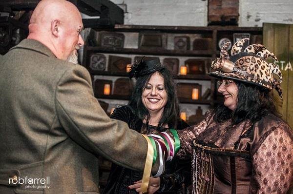 Steampunk handfasting ceremony 