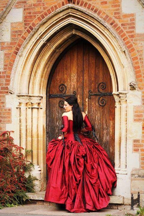 Red wedding dress by Uptight Clothing