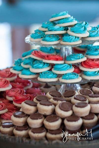 Colourful bites to eat at a carnival wedding