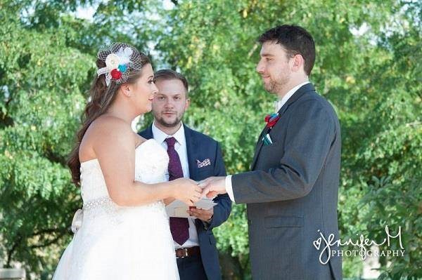 Exchanging wedding vows