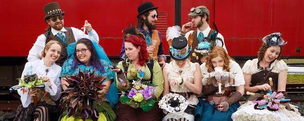 Steampunk wedding bouquets