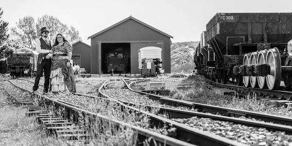 Steampunk wedding at the Rimutaka Incline Railway