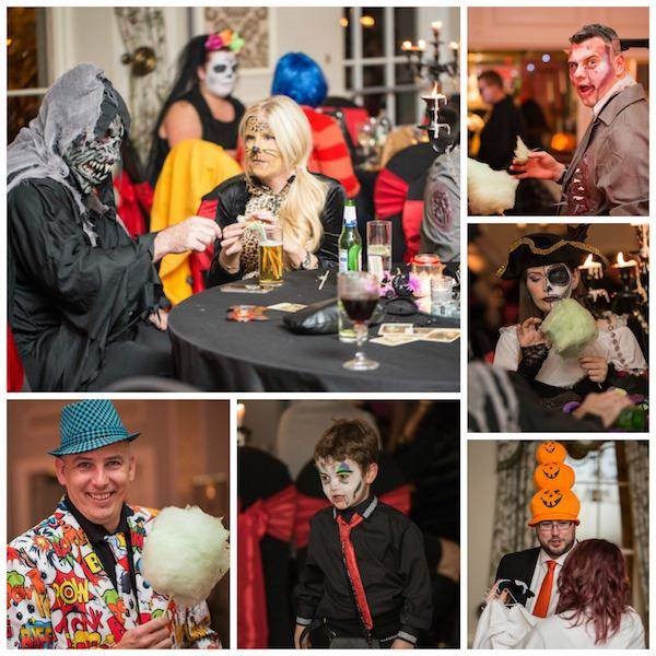 Guests at a Halloween wedding in Scotland