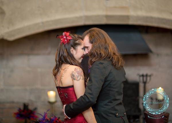 Gothic wedding at Thornbury castle.