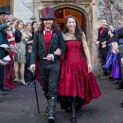 Aimee and David's Gothic Wedding at Thornbury Castle