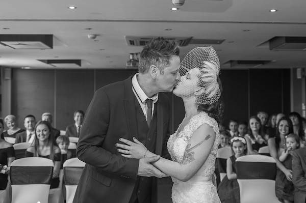 Bride and groom, just married! Rob Farrell Photography