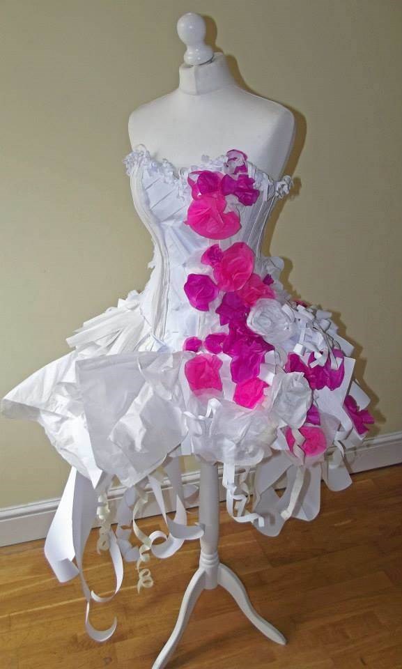 The paper wedding dress!