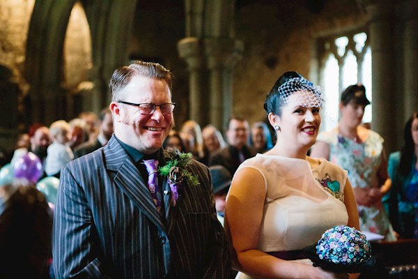 Bride and groom, photo by Lorna Lovecraft | Misfit Wedding