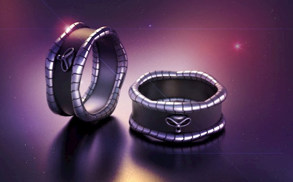 Alien Skull Ring from Alien Forms | Misfit Wedding