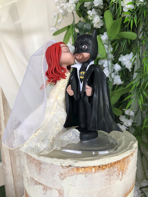 Batman wedding cake topper from Playcraft | Misfit Wedding